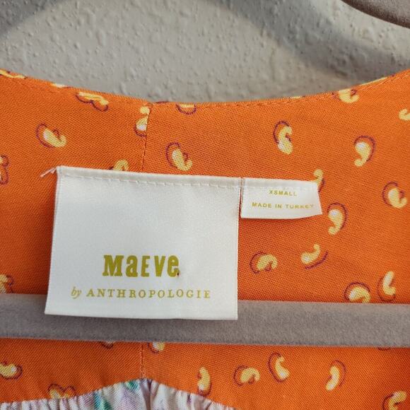 Maeve by Anthropologie‎ Ceresco Peasant Long Sleeve Top Size XS - Picture 8 of 13